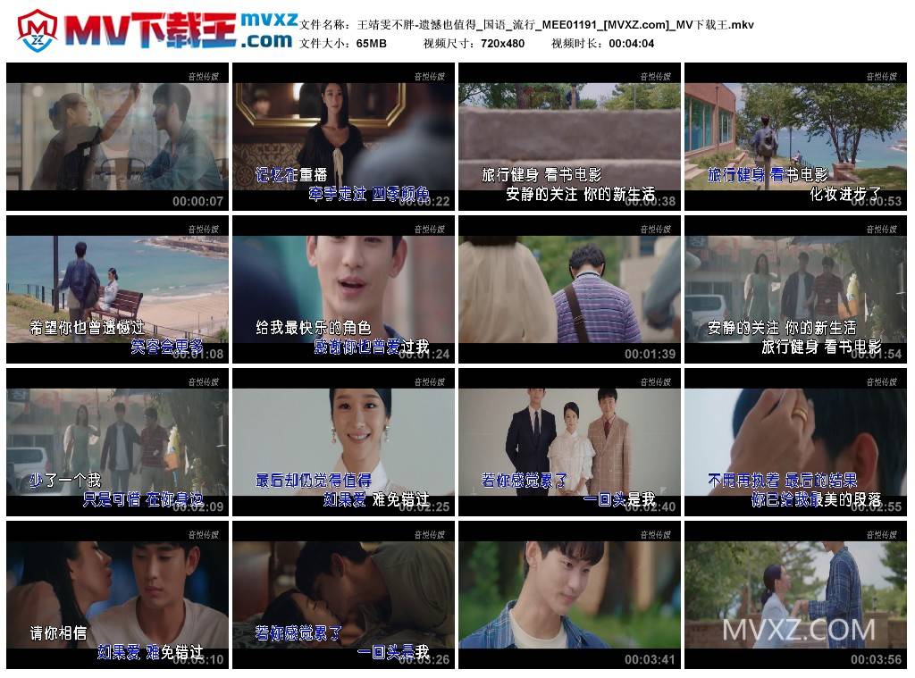 王靖雯不胖-遗憾也值得_国语_流行_MEE01191